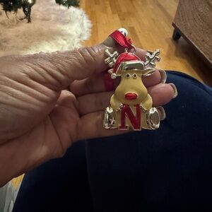 Monogram “N” Christmas Ornament
